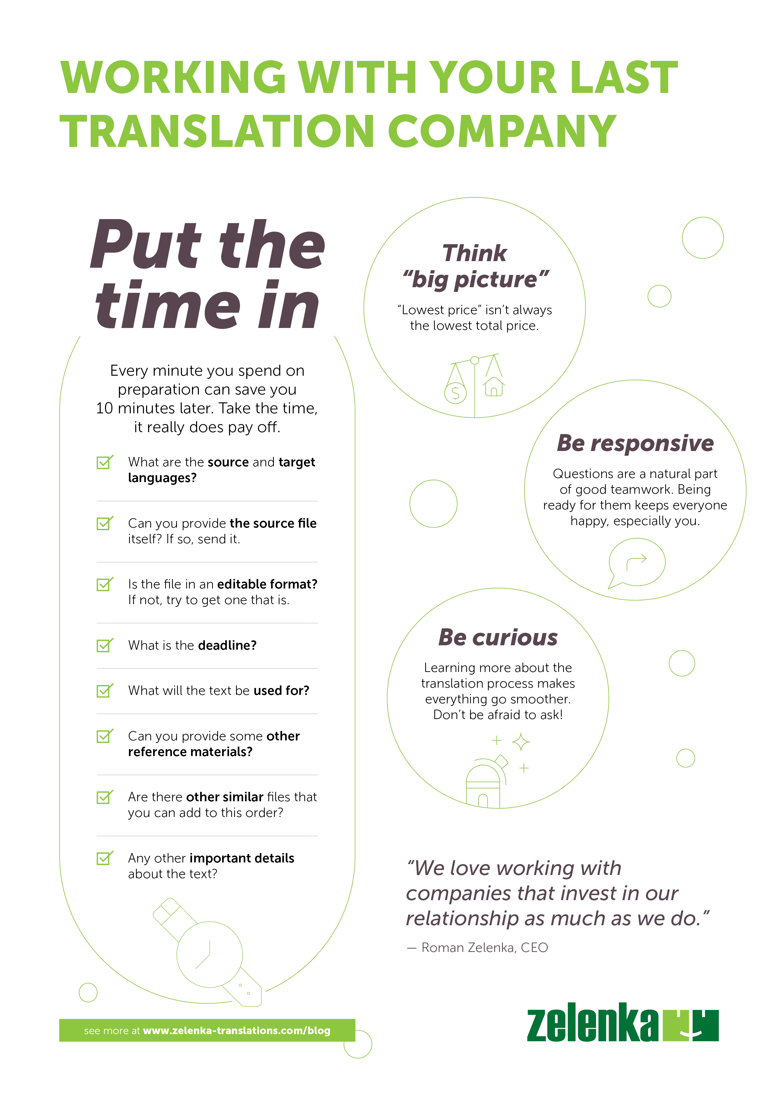 How to enjoy working with any translation company